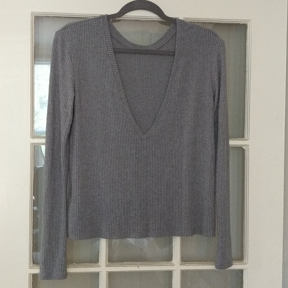 Joah Brown Deep V Long Sleeve